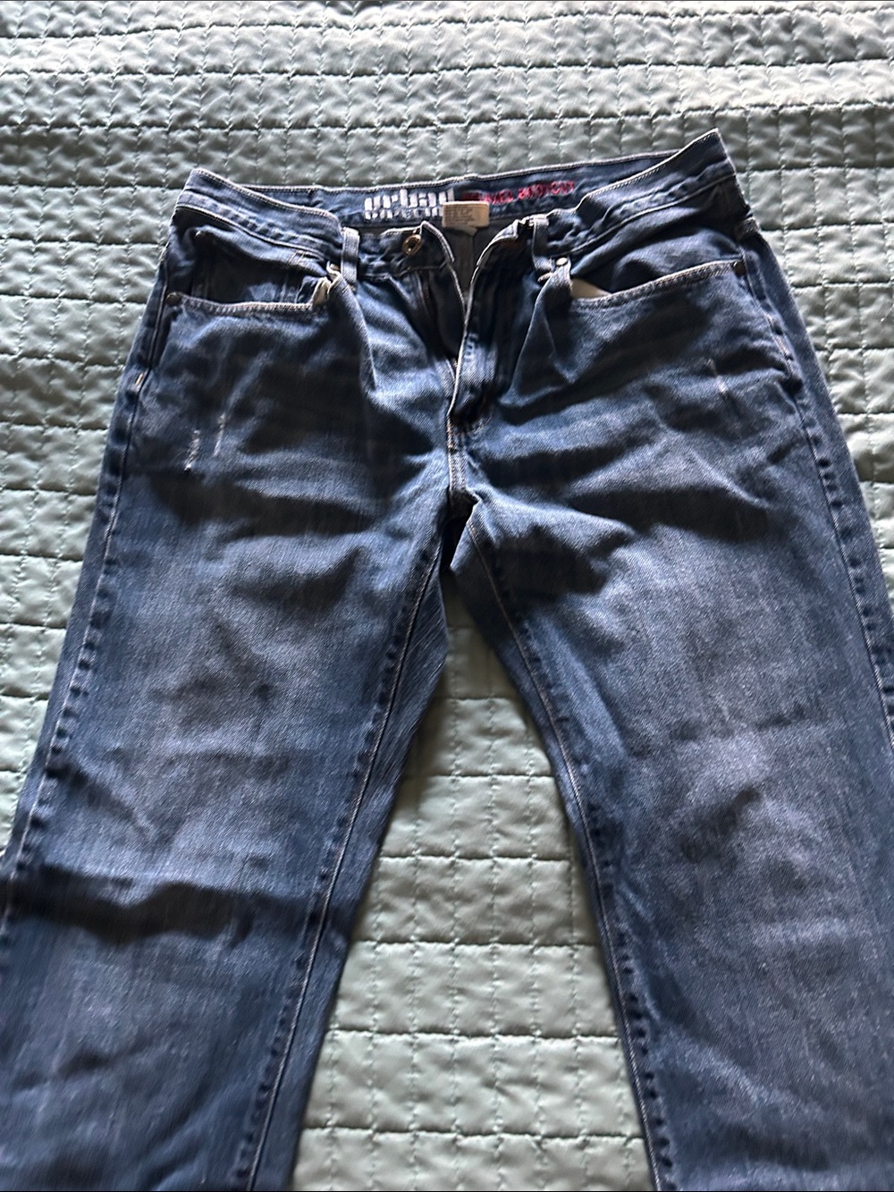 urban pipeline Men's Straight Indigo Denim Jeans